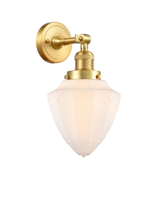 Innovations - 203-SG-G661-7-LED - LED Wall Sconce - Franklin Restoration - Satin Gold