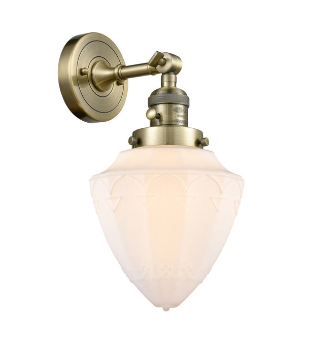 Innovations - 203SW-AB-G661-7 - One Light Wall Sconce - Franklin Restoration - Antique Brass