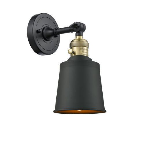 Innovations - 203SW-BAB-M9-BK-LED - LED Wall Sconce - Franklin Restoration - Black Antique Brass