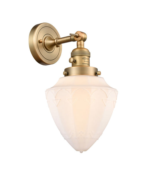 Innovations - 203SW-BB-G661-7 - One Light Wall Sconce - Franklin Restoration - Brushed Brass