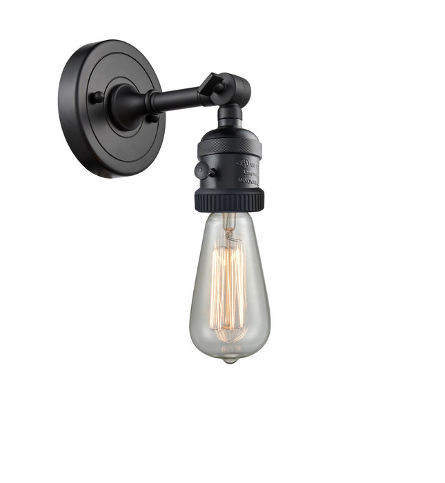 Innovations - 203SW-BK - One Light Wall Sconce - Franklin Restoration - Matte Black