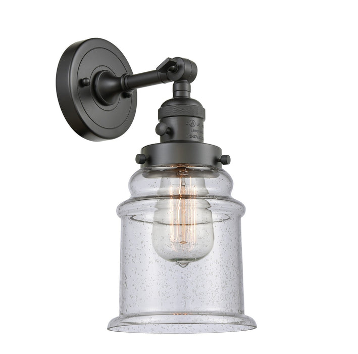 Innovations - 203SW-OB-G184-LED - LED Wall Sconce - Franklin Restoration - Oil Rubbed Bronze