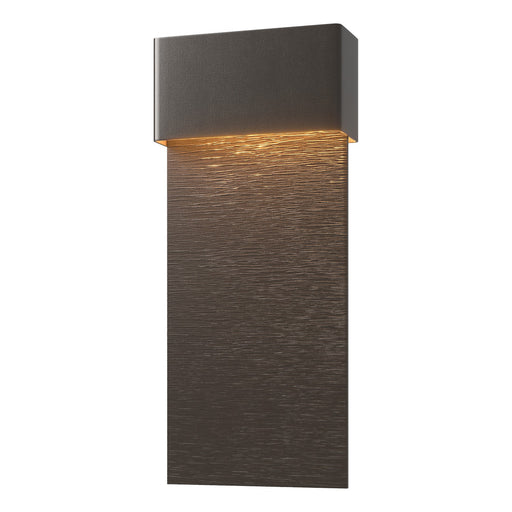 Hubbardton Forge - 302632-LED-14-14 - LED Outdoor Wall Sconce - Stratum - Coastal Oil Rubbed Bronze