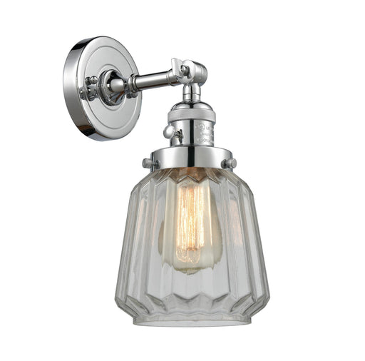 Innovations - 203SW-PC-G142-LED - LED Wall Sconce - Franklin Restoration - Polished Chrome