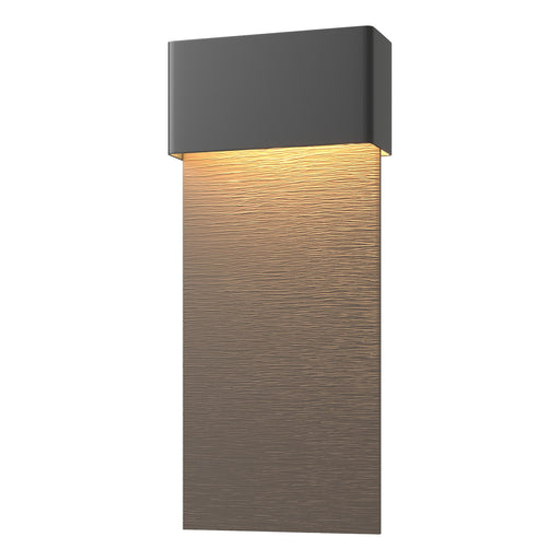 Hubbardton Forge - 302632-LED-80-77 - LED Outdoor Wall Sconce - Stratum - Coastal Black