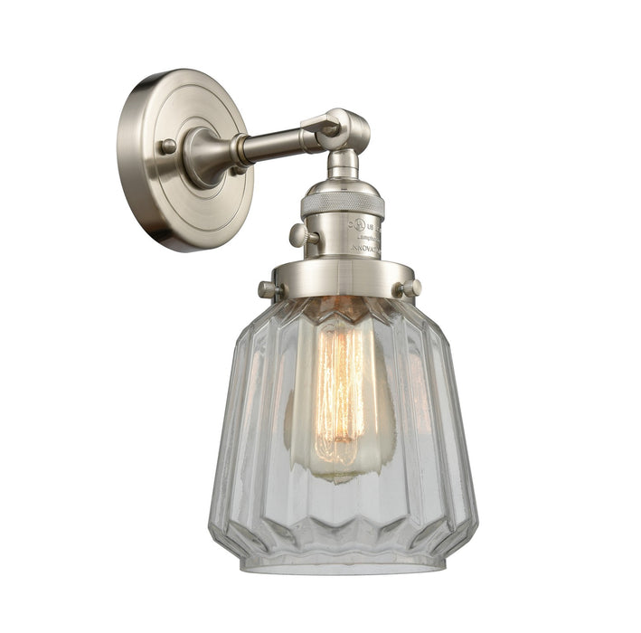 Innovations - 203SW-SN-G142-LED - LED Wall Sconce - Franklin Restoration - Brushed Satin Nickel