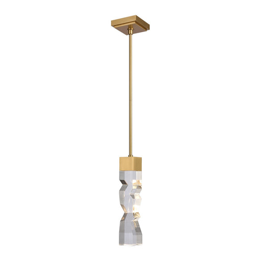 Zeev Lighting - MP11305-LED-3x3-AGB - LED Mini Pendant - Mamadim - Aged Brass