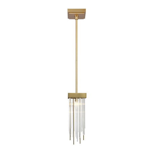 Zeev Lighting - MP40050-1-AGB - One Light Mini Pendant - Waterfall - Aged Brass