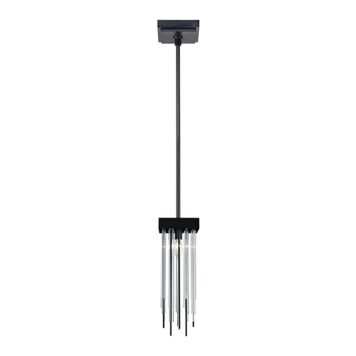 Zeev Lighting - MP40052-1-SBB - One Light Mini Pendant - Waterfall - Satin Brushed Black