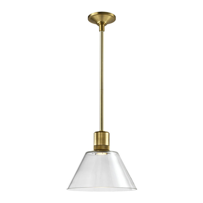Zeev Lighting - P11701-LED-AGB-G13 - LED Pendant - Zigrina - Aged Brass