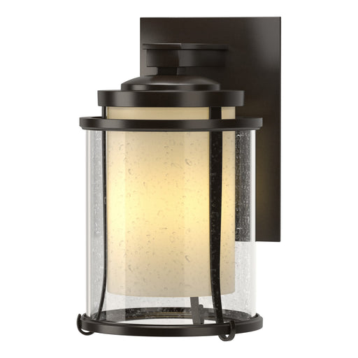 Hubbardton Forge - 305605-SKT-14-ZS0296 - One Light Outdoor Wall Sconce - Meridian - Coastal Oil Rubbed Bronze