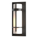 Hubbardton Forge - 305892-SKT-14-GG0066 - One Light Outdoor Wall Sconce - Banded - Coastal Oil Rubbed Bronze