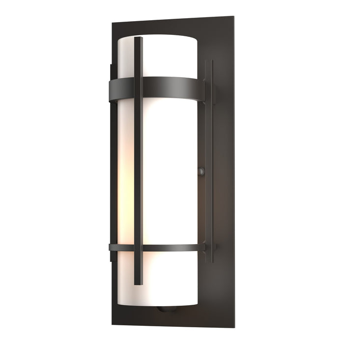 Hubbardton Forge - 305893-SKT-14-GG0034 - One Light Outdoor Wall Sconce - Banded - Coastal Oil Rubbed Bronze