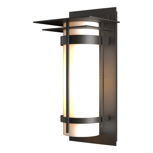Hubbardton Forge - 305993-SKT-14-GG0034 - One Light Outdoor Wall Sconce - Banded - Coastal Oil Rubbed Bronze