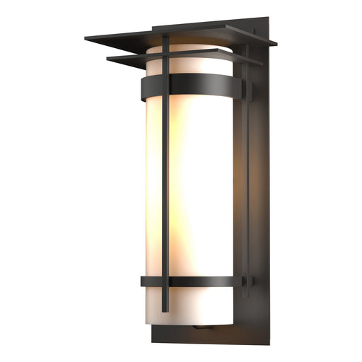 Hubbardton Forge - 305994-SKT-14-GG0037 - One Light Outdoor Wall Sconce - Banded - Coastal Oil Rubbed Bronze