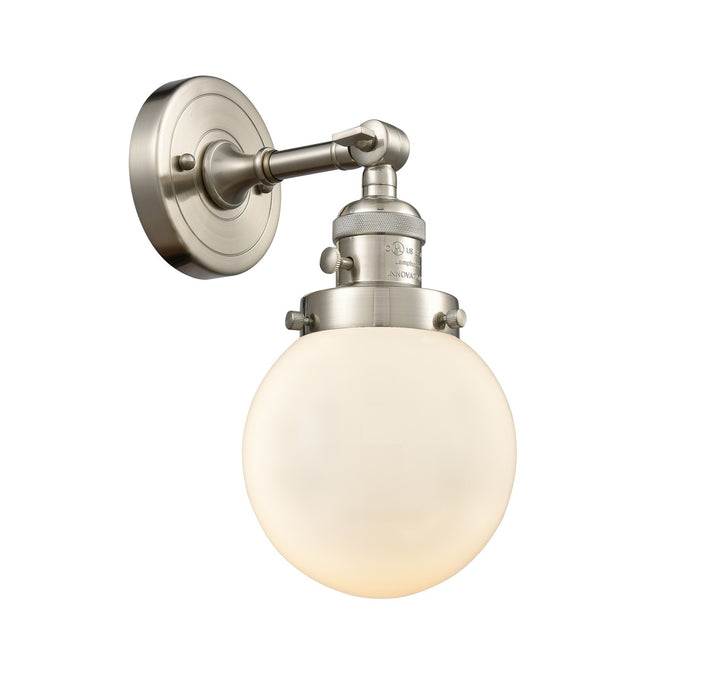 Innovations - 203SW-SN-G201-6-LED - LED Wall Sconce - Franklin Restoration - Brushed Satin Nickel