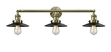 Innovations - 205-AB-M6 - Three Light Bath Vanity - Franklin Restoration - Antique Brass