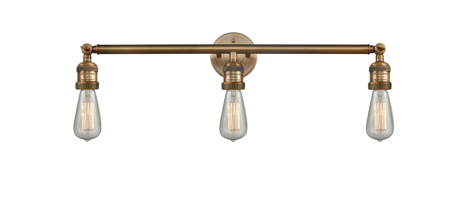 Innovations - 205-BB - Three Light Bath Vanity - Franklin Restoration - Brushed Brass