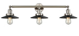 Innovations - 205-PN-M6 - Three Light Bath Vanity - Franklin Restoration - Polished Nickel