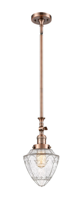 Innovations - 206-AC-G664-7-LED - LED Mini Pendant - Franklin Restoration - Antique Copper