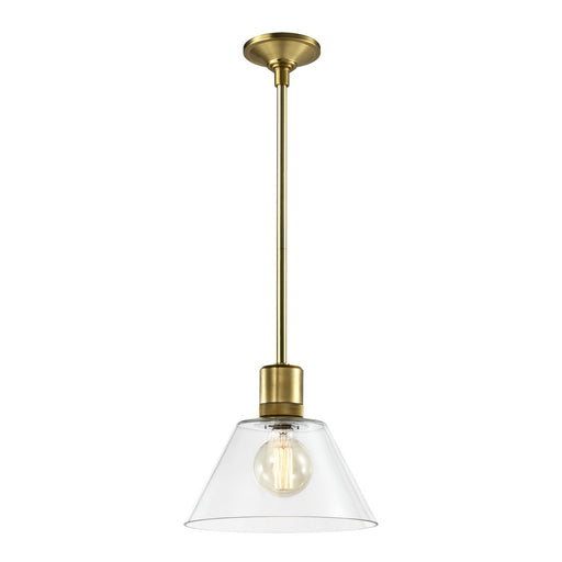 Zeev Lighting - P11705-E26-AGB-G13 - One Light Pendant - Zigrina - Aged Brass