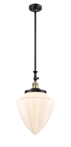 Franklin Restoration One Light Mini Pendant Black Antique Brass