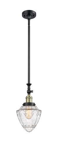 Franklin Restoration One Light Mini Pendant Black Antique Brass