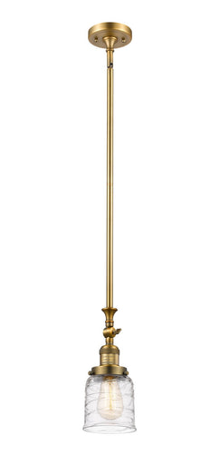 Franklin Restoration One Light Mini Pendant Brushed Brass