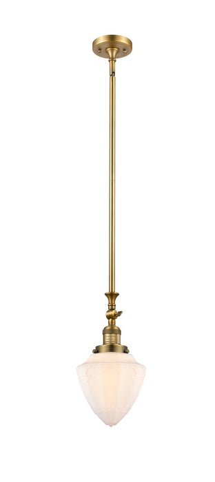 Innovations - 206-BB-G661-7 - One Light Mini Pendant - Franklin Restoration - Brushed Brass