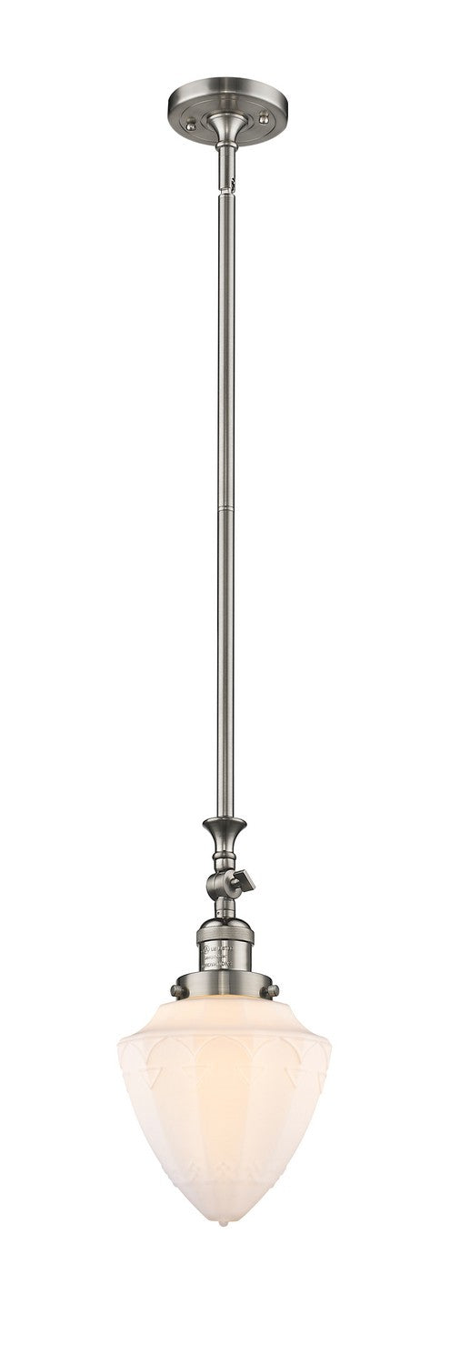 Innovations - 206-SN-G661-7-LED - LED Mini Pendant - Franklin Restoration - Brushed Satin Nickel