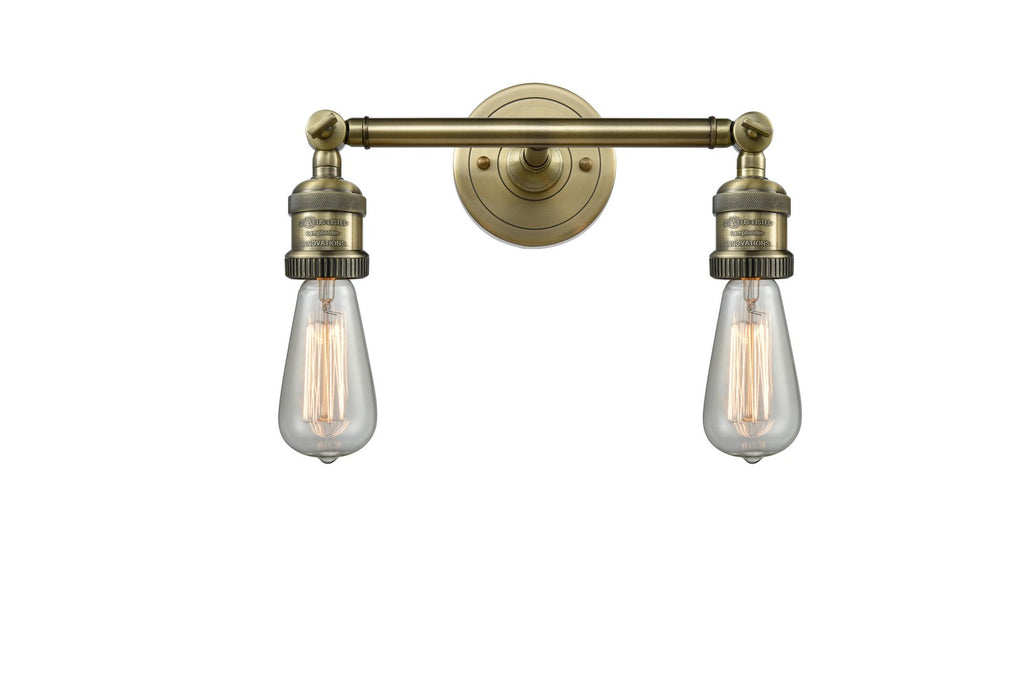 Innovations - 208-AB - Two Light Bath Vanity - Franklin Restoration - Antique Brass