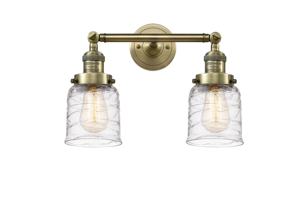 Innovations - 208-AB-G513 - Two Light Bath Vanity - Franklin Restoration - Antique Brass