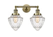 Innovations - 208-AB-G664-7 - Two Light Bath Vanity - Franklin Restoration - Antique Brass