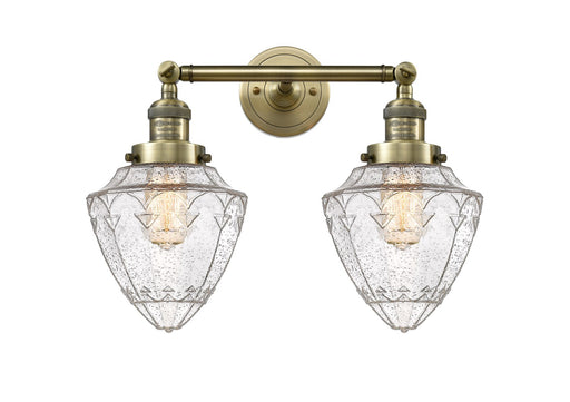 Franklin Restoration Two Light Bath Vanity Antique Brass