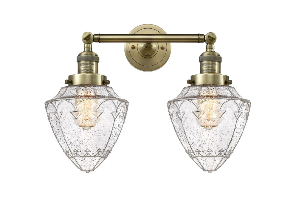 Innovations - 208-AB-G664-7-LED - LED Bath Vanity - Franklin Restoration - Antique Brass