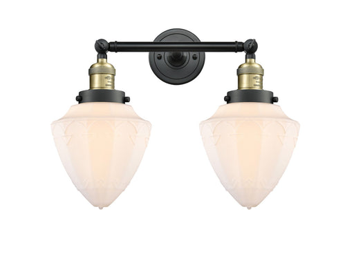 Franklin Restoration Two Light Bath Vanity Black Antique Brass