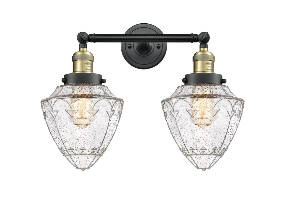 Innovations - 208-BAB-G664-7 - Two Light Bath Vanity - Franklin Restoration - Black Antique Brass