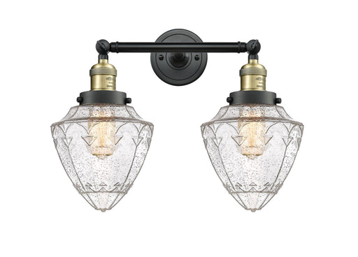 Franklin Restoration LED Bath Vanity Black Antique Brass