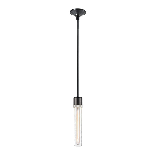 Zeev Lighting - P11708-E26-SBB-K-PN-G5 - One Light Pendant - Zigrina - Satin Brushed Black