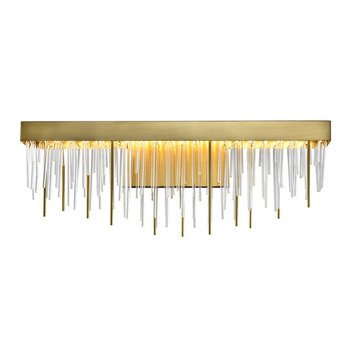 Zeev Lighting - VL10001-LED-24-AGB - LED Vanity Light - Waterfall - Aged Brass