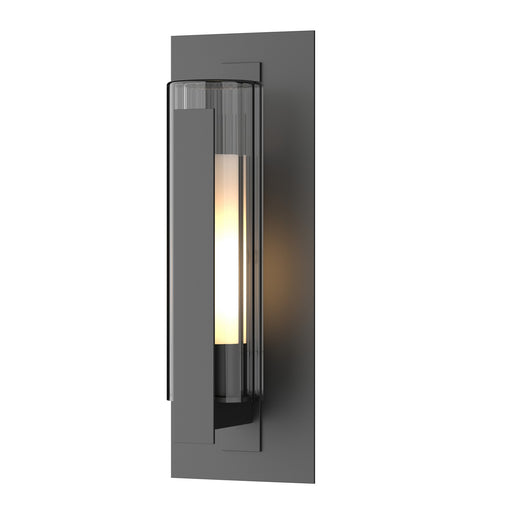 Hubbardton Forge - 307282-SKT-80-ZU0658 - One Light Outdoor Wall Sconce - Vertical Bar - Coastal Black