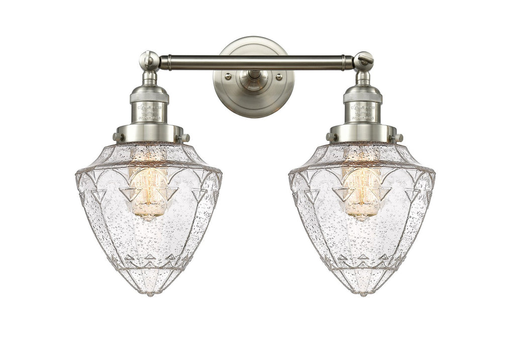 Innovations - 208-SN-G664-7 - Two Light Bath Vanity - Franklin Restoration - Brushed Satin Nickel