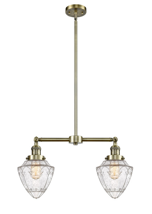 Innovations - 209-AB-G664-7-LED - LED Island Pendant - Franklin Restoration - Antique Brass