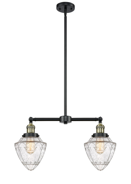 Innovations - 209-BAB-G664-7-LED - LED Island Pendant - Franklin Restoration - Black Antique Brass