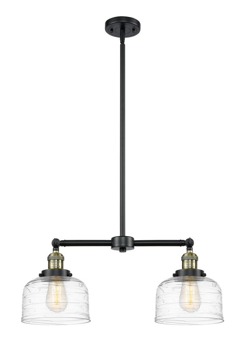 Innovations - 209-BAB-G713 - Two Light Island Pendant - Franklin Restoration - Black Antique Brass