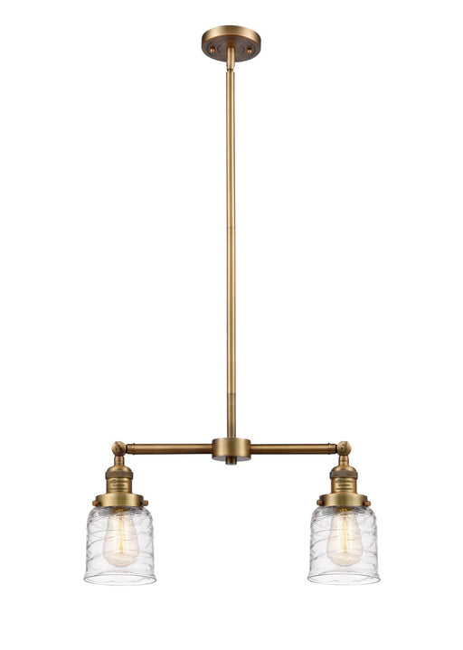 Innovations - 209-BB-G513 - Two Light Island Pendant - Franklin Restoration - Brushed Brass