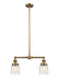 Innovations - 209-BB-G513 - Two Light Island Pendant - Franklin Restoration - Brushed Brass