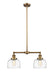 Innovations - 209-BB-G713 - Two Light Island Pendant - Franklin Restoration - Brushed Brass