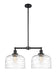 Innovations - 209-BK-G713-L - Two Light Island Pendant - Franklin Restoration - Matte Black