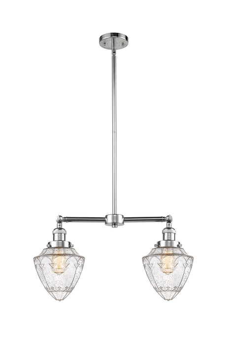 Innovations - 209-PC-G664-7 - Two Light Island Pendant - Franklin Restoration - Polished Chrome